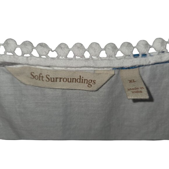 Soft Surroundings XL Fish Print Tunic Dress 3926 - Picture 4 of 8